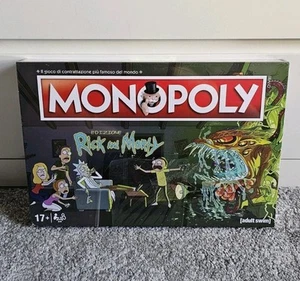 Monopoly - Rick and Morty Edition - New & Sealed - Italian Language - Picture 1 of 6