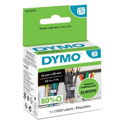 Dymo Labelwriter Multipurpose Label 13X25mm 1000 Labels Per Roll White - Image 1 of 3