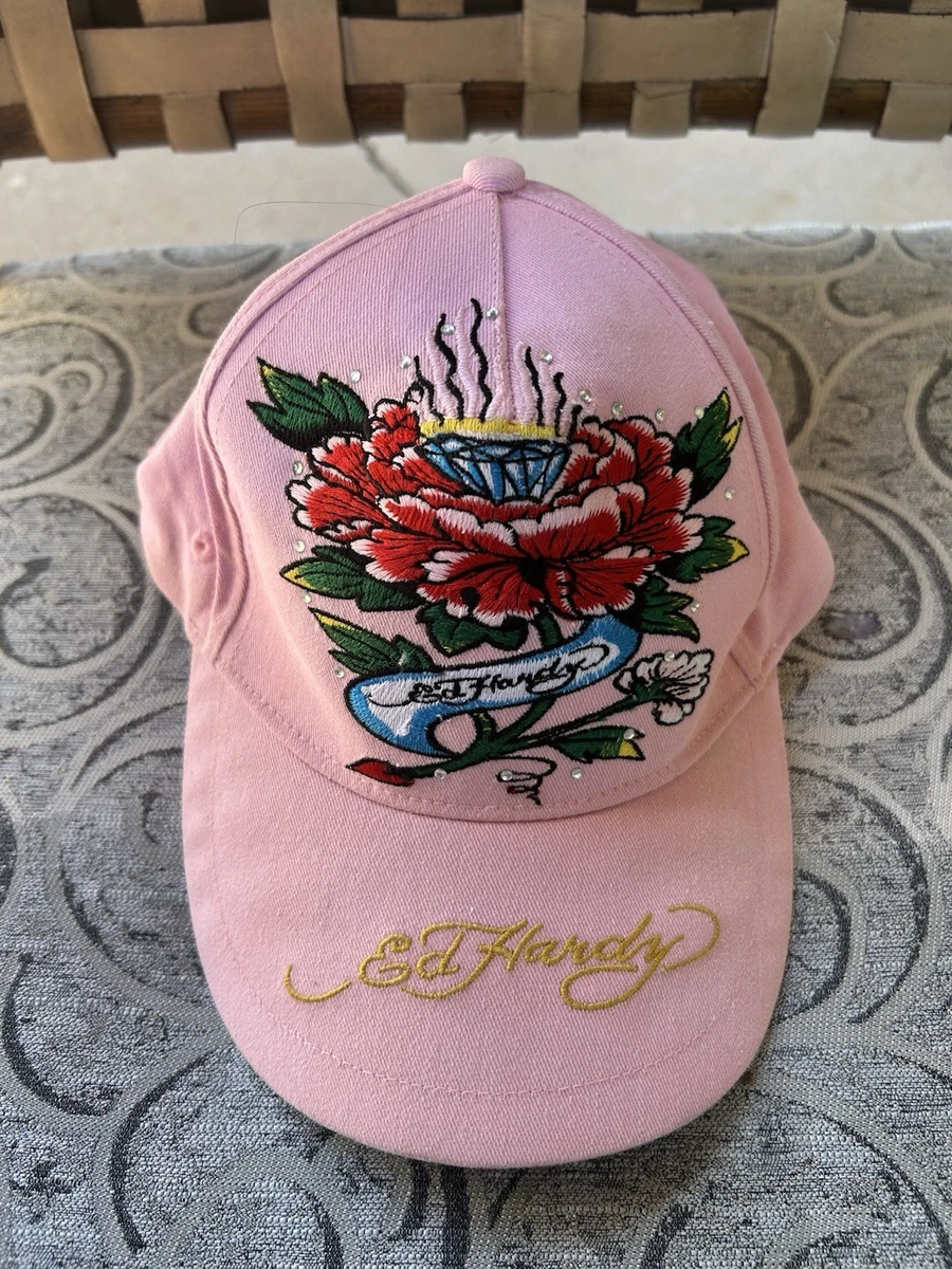 Women's Embroidered Baseball Cap With Butterfly & Flowers – Adjustable Trucker Hat, Red, One Size - View #11
