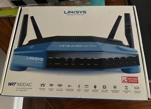 Linksys WRT1900AC 1300 Mbps 4 Port Dual-Band Wi-Fi Router - Picture 1 of 6