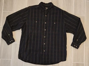 Camisa De Colección Banana Republic Hombres Grande Manga Larga Mill Valley Negra Talla Mediana - Imagen 1 de 14