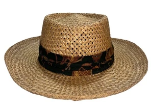 Borsalino Mens M Panama Fedora Straw Hat Grand Prix Paris 1900 Antica Casa Italy - Picture 1 of 12
