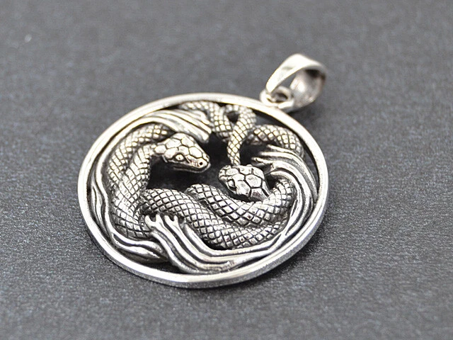 Schlangen Amulett Anhänger Snake Talisman Wicca Magie Schlange 22577C - Bild 1 von 1