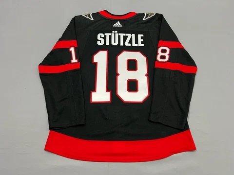 Ottawa Senators Tim Stutzle Home Black Adidas Authentic Jersey - 50 Cover