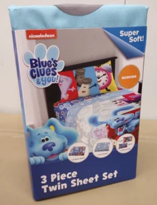 Juego de sábanas dobles de 3 piezas Blues Clues & You Kids nuevo - Imagen 1 de 4