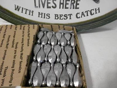 52-5 OZ.  SINKERS DE BANCO DE PLOMO PURO POR UN MOLDE DE BRICOLAJE Foto 1 de 2