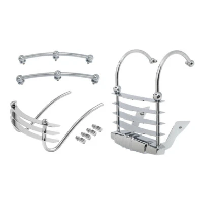 Rallador de queso parachoques guardabarros trasero embellecedores lanza delantera apto para Harley FLSTS 1997-03 Foto 1 de 4