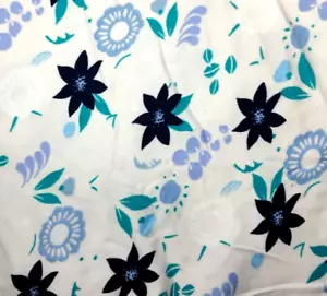 Abito a pois sorridente bambina 5 6 floreale manica ad aletta girocollo beige blu verde fiori - Foto 1 di 4