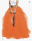 Lisong Women Maxi Tulle Floor Length Layered High Waist Spectial Occasion Skirt