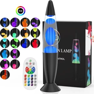 Soarling 17 Colour Changing Night Light, 14.5" Liquid Motion Lamp with Remote BB - Picture 1 of 7