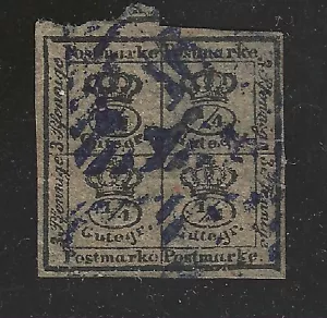 SELLO BRUNSWICK #12 -- CUATRO CORONAS -- 1857 -- USADO - Imagen 1 de 2