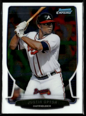2013 Bowman Chrome #96 Justin Upton Braves - Image 1 of 2