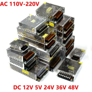 Adaptador transformador de luz de fuente de alimentación conmutada CC 5V 12V 24V 36V para tira de LED - Imagen 1 de 48