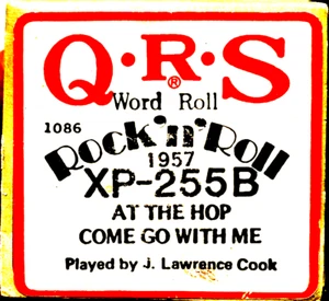 QRS Word ROCK 'N' ROLL 1957 AT THE HOP COME GO WITH ME XP-255B Lettore Piano Roll - Foto 1 di 1