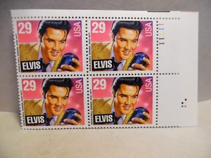 SCOTT STAMP # 2721 ELVIS PRESLEY 29 CENT PLATE BLOCK - MNH - Picture 1 of 1