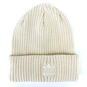 Adidas Mütze Damen OS Trefoil Logo Creme/Weiß Beanie SAUBER! SCHÖN - Bild 1 von 7