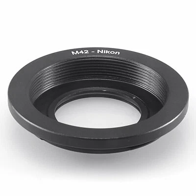 Lens adapter fr M42 Lens to Nikon AI Mount Camera Focus Infinity D7100 with glas - Image 1 of 3