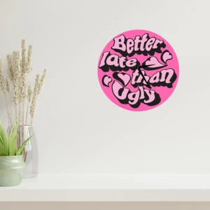 Retro Chic Silent Circle Clock - 30cm Decor - Picture 1 of 1