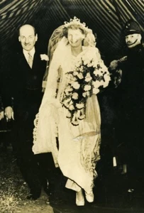 United Kingdom Ellesborough Miss Janet Attlee Wedding Clement Attlee Photo 1947 - Picture 1 of 3