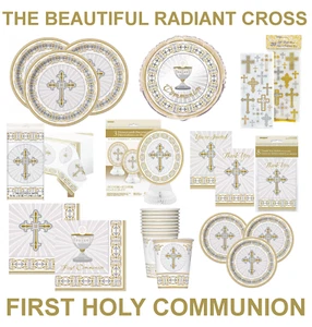 1st / FIRST HOLY COMMUNION / CONFIRMATION / CHRISTENING Party Decorations CROSS  - Picture 1 of 27