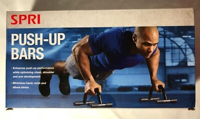 SPRI Push-Up Bars, Pair, Sturdy Push-Up Stands, Black - Image 1 of 3