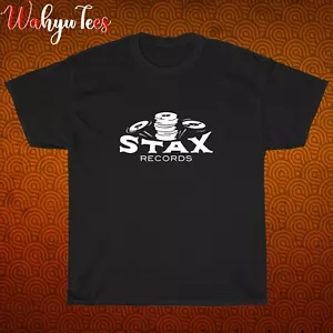 Nueva Camiseta Unisex Stax Records R&B Blues Logo Negro/Gris/Azul Marino/Blanco Talla S-5XL - Imagen 1 de 8