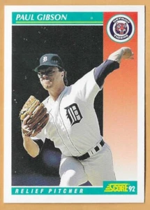 Paul Gibson Detroit Tigers #261 - Fleer casi nuevo-como nuevo 1992 - Imagen 1 de 2