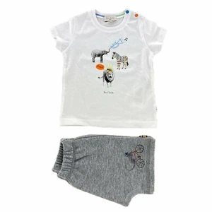 B05 Completo Bimbo NIÑO PAUL SMITH BEBÉ Camiseta/Pantalones Cortos Algodón Niños - Imagen 1 de 4