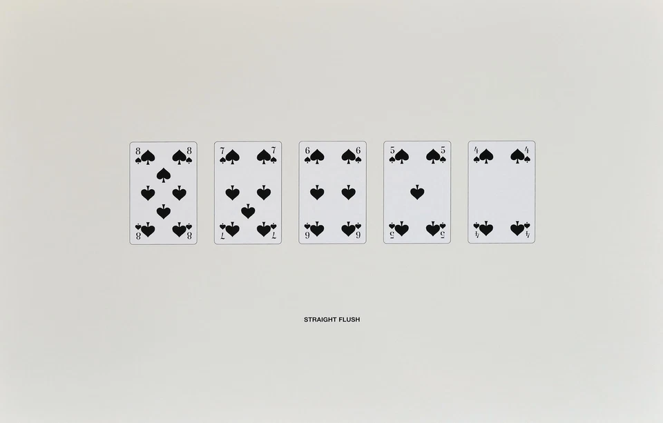 Ottmar HÖRL, Cincinnati-Kid II aus 1999 - Straight Flush - Siebdruck in Farbe - Bild 1 von 1