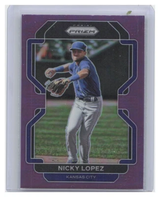 Nicky Lopez 2022 Prizm Baseball - #129 PURPLE - Kansas City Royals - Image 1 of 2