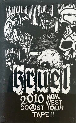 KRUEL - 2010 WEST COAST TOUR TAPE D-BEAT PUNK DISCHARGE DISCLOSE WARVICTIMS GAI - Image 1 of 3
