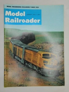 Model Railroader Trains Pacific Railway Tenshodo Roco AUG 1971 Vintage Magazine - Picture 1 of 4