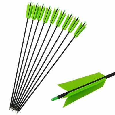 30" Carbon Arrow SP500 FLU-FLU Turkey Feather Target Recurve Bow Archery Hunting - Image 1 of 4