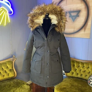 Diesel Insulated Parka Military Puffer Jacket Size Small - Picture 1 of 15