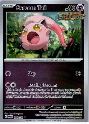 Scream Tail - Uncommon - SV04: Paradox Rift - 086/182 - NM - Reverse Holo - Image 1 of 2