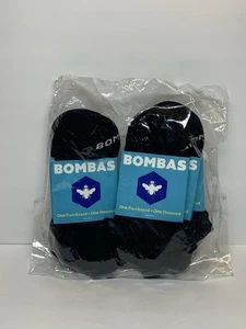 Bombas 5 Pairs Pack Women's Black Ankle Socks Cushioned Midweight, Size Medium - Picture 1 of 7