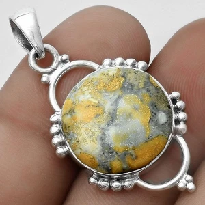 Natural Maligano Jasper - Indonesia 925 Sterling Silver Pendant Jewelry P-1639 - Picture 1 of 5