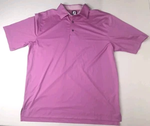 FootJoy FJ Men’s Performance Golf Polo Pink Magenta Stretch Short Sleeve - Picture 1 of 4