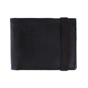 CTM Men's Bifold Wallet with Elastic Keeper Strap - Picture 1 of 9