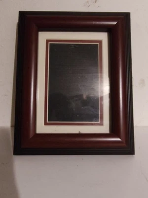 OLD TOWN Classic Two-Tone Brown Doubled Matted Tabletop Picture Frame 5” X 7” - Image 1 of 2
