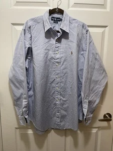 Ralph Lauren Mens Button Long Sleeve Dress Shirt 16.5 36 Yarmouth Oxford - Picture 1 of 5