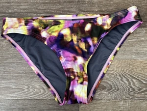Bikini Victoria's Secret parte inferior de natación forrado púrpura verde tie dye para mujer XS - Imagen 1 de 3