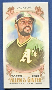2021 Topps Allen & Ginter Reggie Jackson Mini No Number on Back Print Run of 50 - Bild 1 von 2