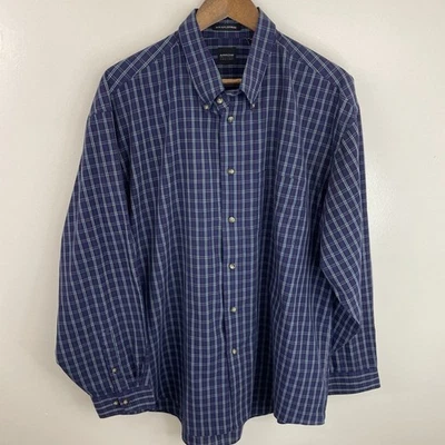 Arrow Wrinkle Free Shirt Mens XL Multicolor Plaid Long Sleeve Button Down - Image 1 of 4