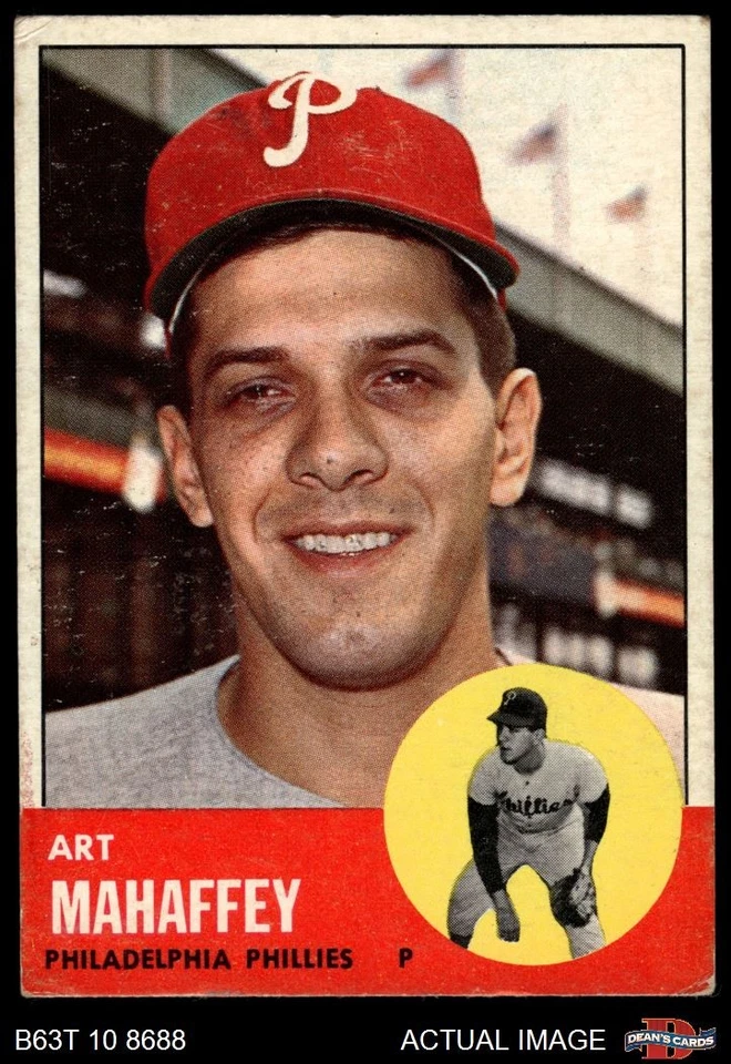 1963 Topps #385 Art Mahaffey Phillies 3.5 - VG+ - Image 1 of 1