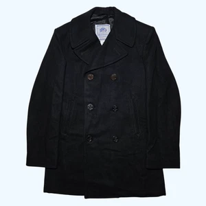 DSCP Quarterdeck Collections US Navy Wool Pea Coat Military Jacket Sz 38L Long - Picture 1 of 7