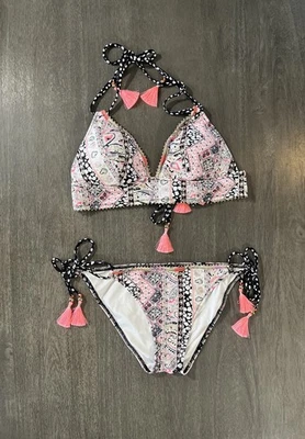 Victoria’s Secret Traje de Baño Bikini Conjunto Icónico Paisley Lámina L/M Nuevo sin Etiquetas Foto 1 de 4