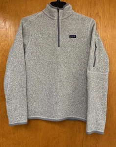Patagonia Better Sweater 1/4 Zip Fleecepullover Damen Medium Oatmeal Gray  - Bild 1 von 3