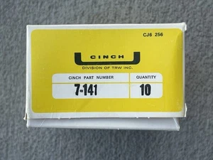 Pack Of 10 PCS Cinch 12-141 Panel Mount Barrier Electrical Terminal Block 2 Row - Picture 1 of 10