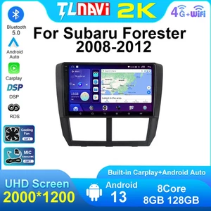 For Subaru Forester 2008-2012 CarPlay Car Radio GPS Multimedia Player Screen DSP - Foto 1 di 32